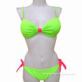 Ladies' Bikini with Candy Color Design and Two Bows of Different Colors, Specials